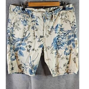 Denim Supply Ralph Lauren Men’s Shorts Size 38 Floral Hawaiian Blue/White